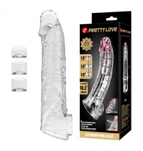 PRETTY LOVE - Celarus Extension Penis Sleeve (Transparent)